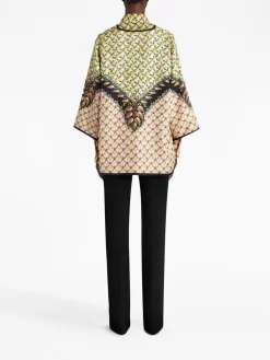 Donna ETRO Mantella A Fiori -Femminile Moda Negozio 20472334 50453199 1000