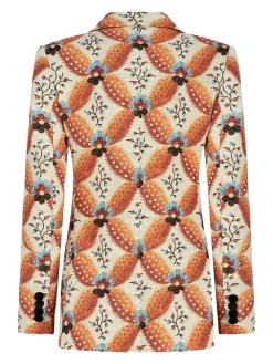Donna ETRO Blazer Monopetto Con Motivo Jacquard -Femminile Moda Negozio 20472352 50742069 1000