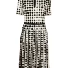Donna Tory Burch Abito Midi Con Stampa Geometrica
