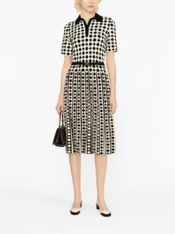 Donna Tory Burch Abito Midi Con Stampa Geometrica -Femminile Moda Negozio 20482641 50463348 1000