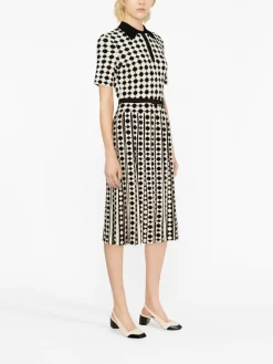 Donna Tory Burch Abito Midi Con Stampa Geometrica -Femminile Moda Negozio 20482641 50463349 1000