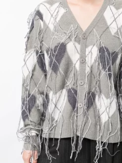 Donna Charles Jeffrey Loverboy Cardigan Guddle A Rombi -Femminile Moda Negozio 20511391 50534553 1000