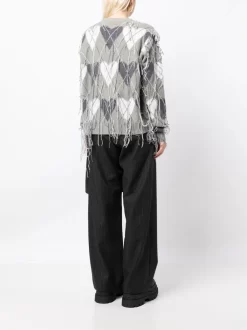 Donna Charles Jeffrey Loverboy Cardigan Guddle A Rombi -Femminile Moda Negozio 20511391 50534554 1000