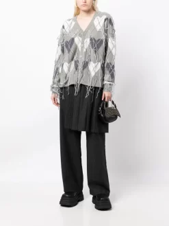 Donna Charles Jeffrey Loverboy Cardigan Guddle A Rombi -Femminile Moda Negozio 20511391 50534570 1000