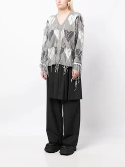 Donna Charles Jeffrey Loverboy Cardigan Guddle A Rombi -Femminile Moda Negozio 20511391 50534675 1000