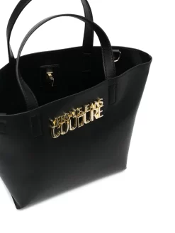 Donna Versace Jeans Couture Borsa Tote Con Placca Logo -Femminile Moda Negozio 20549178 50581968 1000