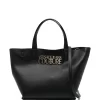 Donna Versace Jeans Couture Borsa Tote Con Placca Logo
