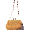 Donna SERPUI Clutch Blanca Con Perline