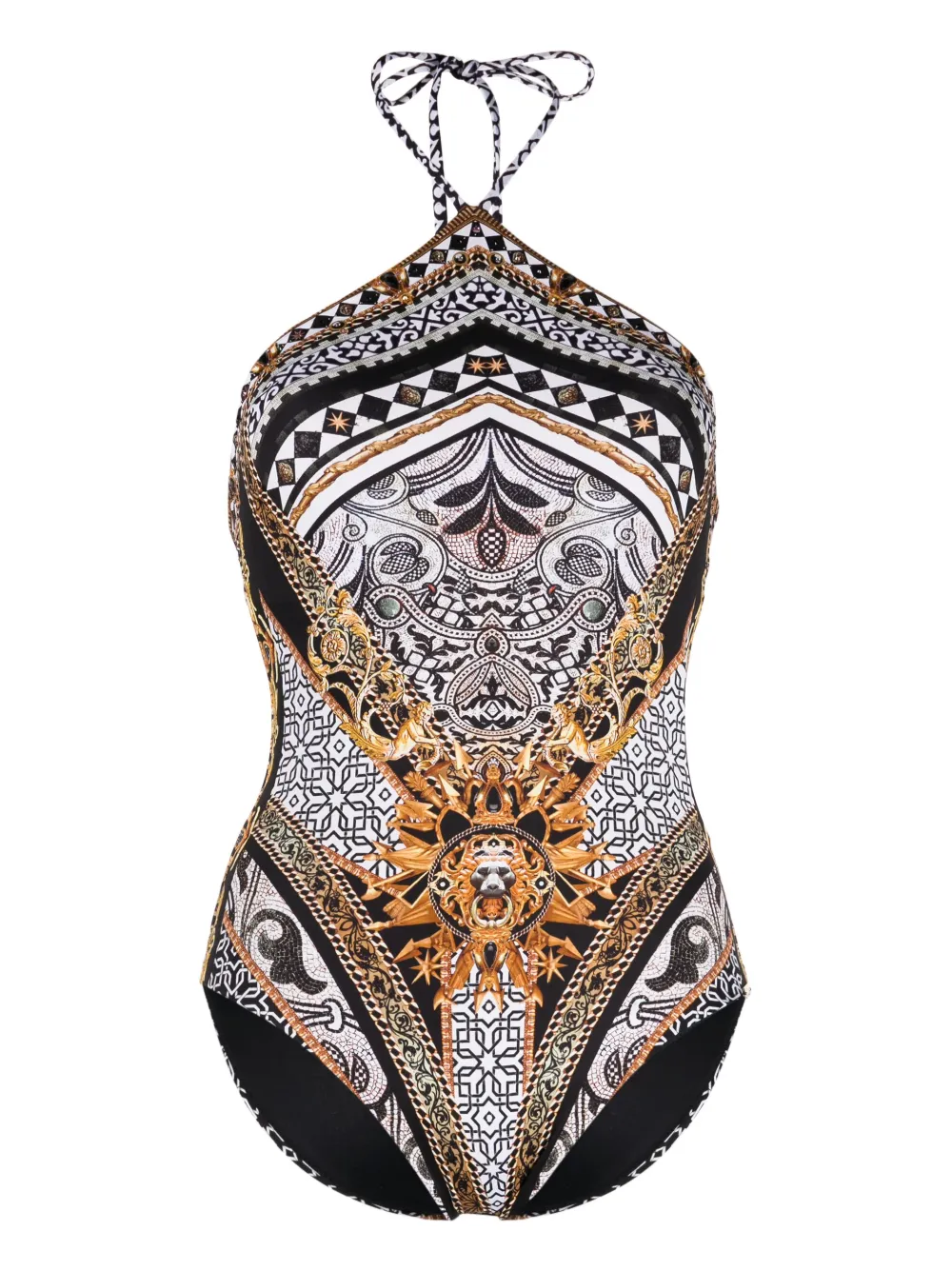 Donna Camilla Costume Intero Con Stampa Grafica 3 Donna Camilla Costume Intero Con Stampa Grafica