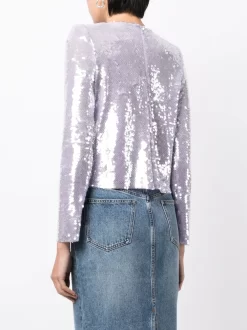 SELF PORTRAIT Donna Self-Portrait Top Con Paillettes -Femminile Moda Negozio 20615975 50732076 1000