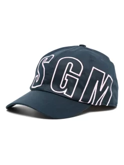 Donna MSGM Cappello Da Baseball Con Ricamo