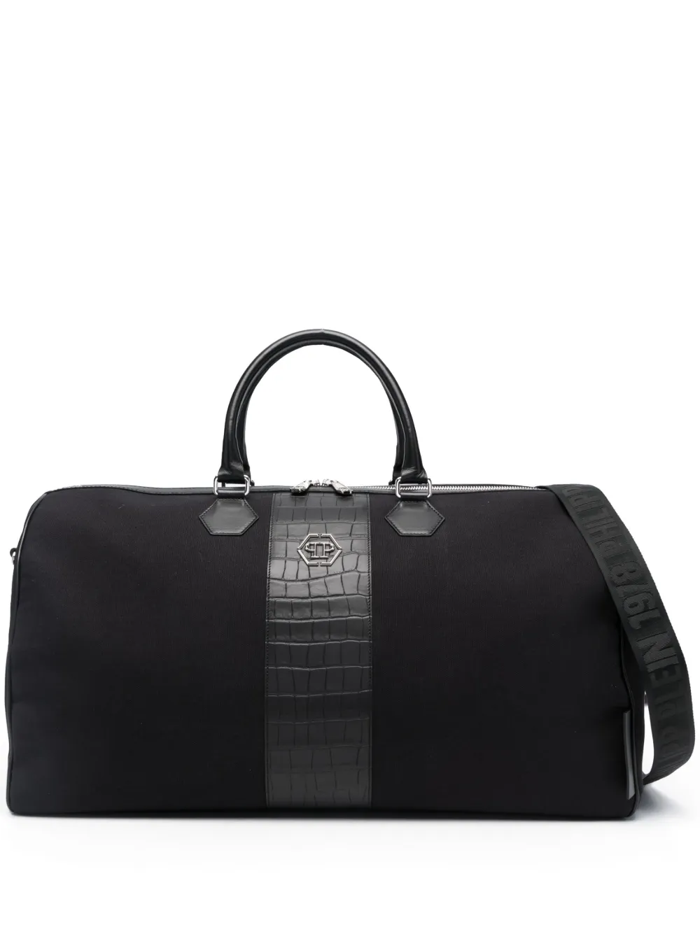 Donna Philipp Plein Borsone Con Effetto Coccodrillo 3 Donna Philipp Plein Borsone Con Effetto Coccodrillo