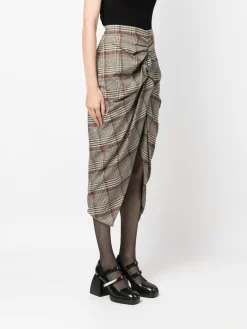 Donna Vivienne Westwood Gonna Panther Midi Tartan -Femminile Moda Negozio 20679277 50747435 1000