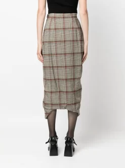 Donna Vivienne Westwood Gonna Panther Midi Tartan -Femminile Moda Negozio 20679277 50747454 1000