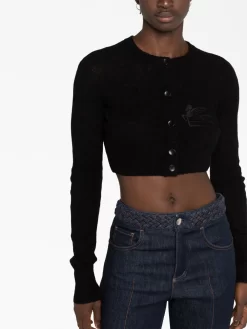 Donna ETRO Cardigan Crop Con Ricamo -Femminile Moda Negozio 20758189 50794983 1000