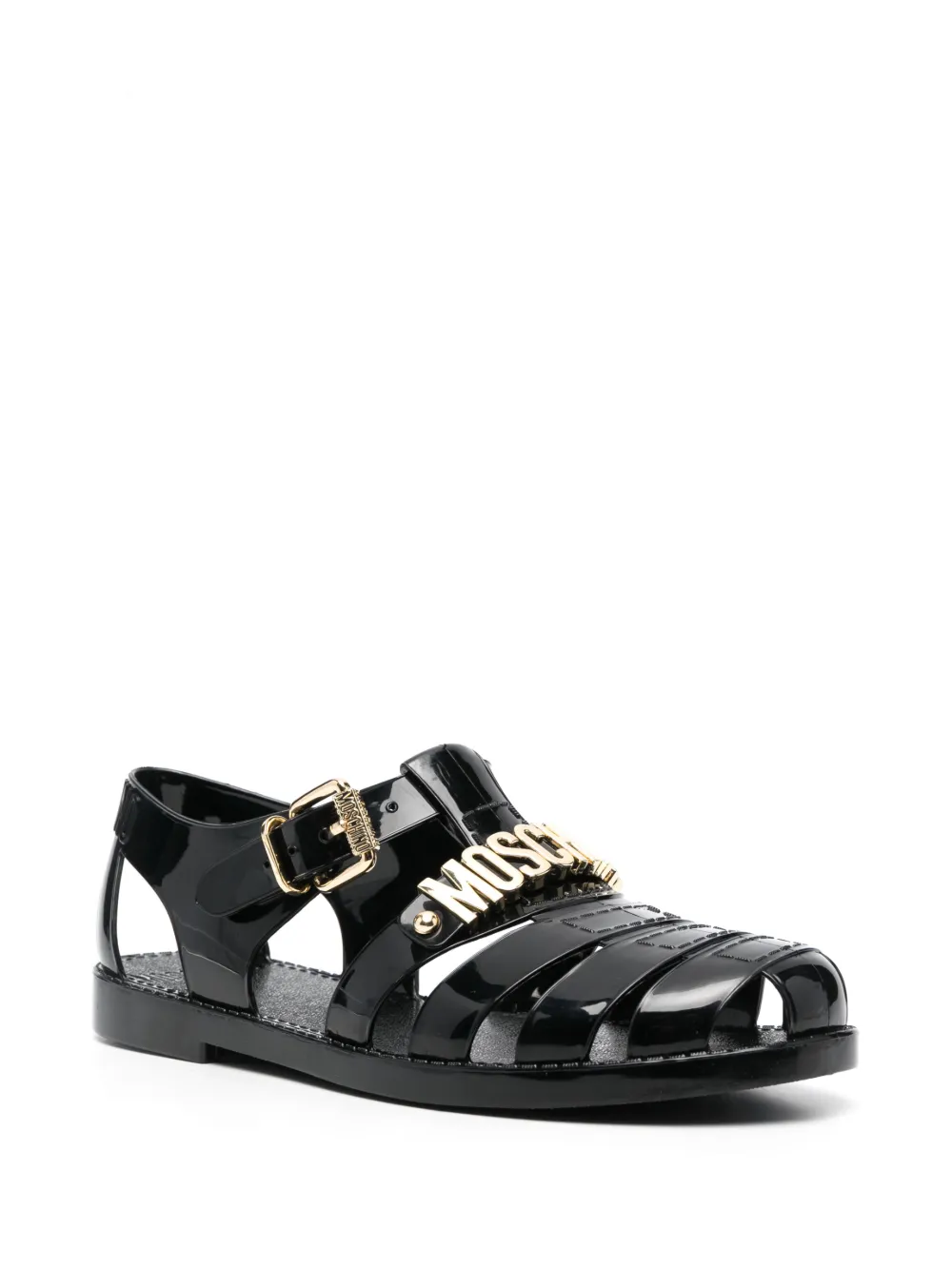 Donna Moschino Logo-plaque Caged Sandals 4 Donna Moschino Logo-plaque Caged Sandals - immagine 2