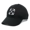 Donna Off-White Cappello Da Baseball Con Ricamo
