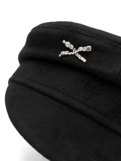 Donna Ruslan Baginskiy Crystal-embellished Pull-on Beret -Femminile Moda Negozio 20864030 50795797 1000