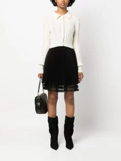 Donna Ermanno Scervino Lace-trim High-waist Skirt 8 Donna Ermanno Scervino Lace-trim High-waist Skirt -Femminile Moda Negozio 20864287 50805808 1000