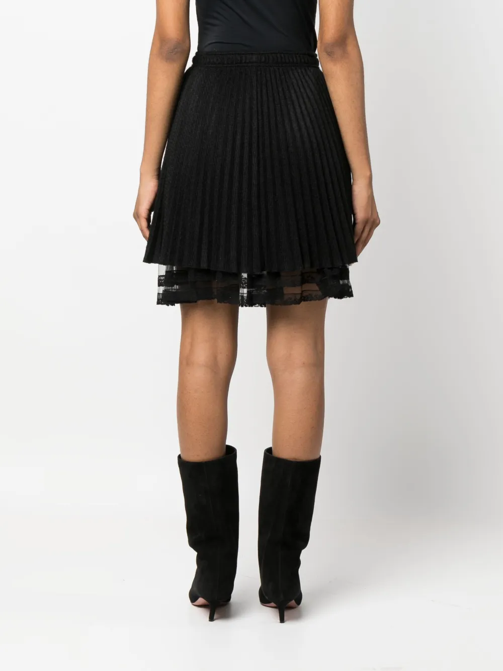 Donna Ermanno Scervino Lace-trim High-waist Skirt 6 Donna Ermanno Scervino Lace-trim High-waist Skirt - immagine 4