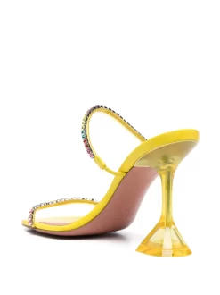 Donna Amina Muaddi Sandali Gilda 95 Con Cristalli -Femminile Moda Negozio 20864474 50794073 1000