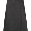 Donna P.A.R.O.S.H. Side-slit Wool Midi Skirt -Femminile Moda Negozio 20869855 50800705 1000